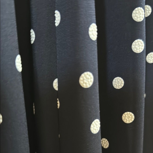 Croft & Barrow Navy Jersey Polka Dot Dress - Picture 4 of 6